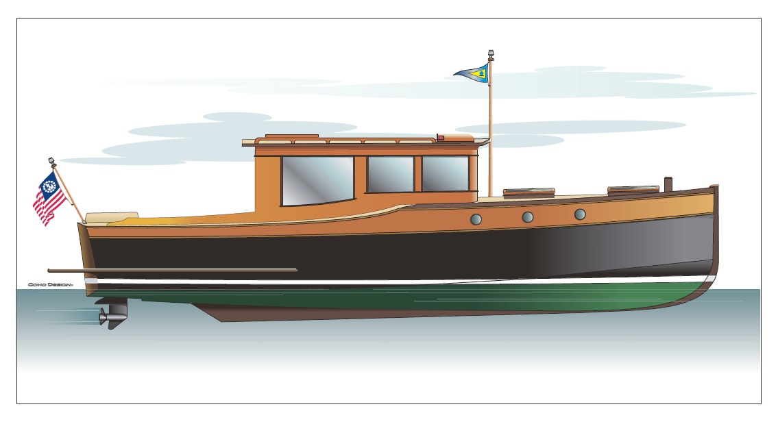 Boat Illustration By Coho Design